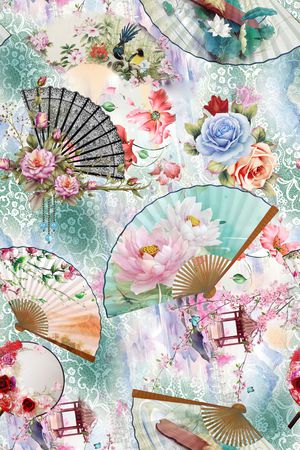 大花印花花型图片