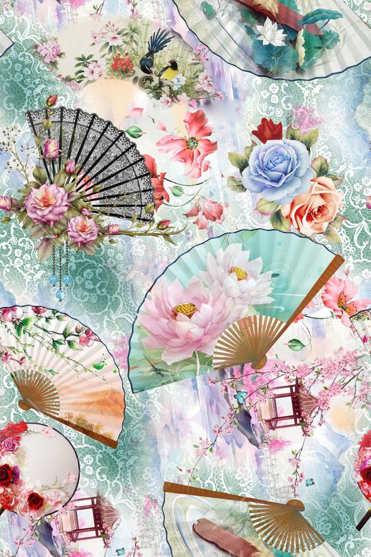 大花印花花型图片