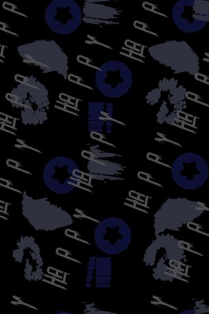 字母印花花型图片