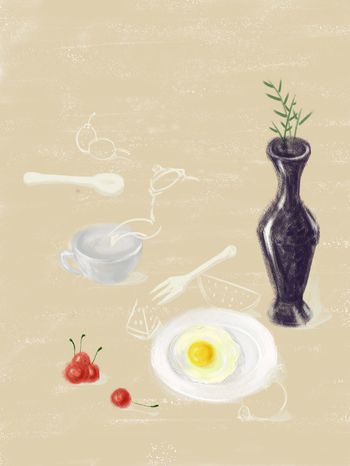 文艺印花花型图片