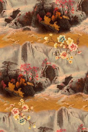 花卉印花花型图片