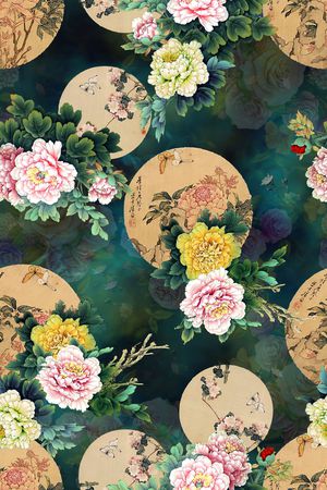 花卉印花花型图片