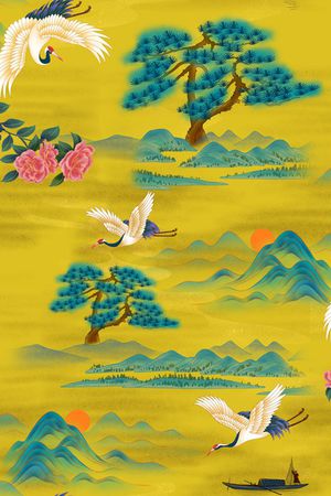 连衣裙印花花型图片