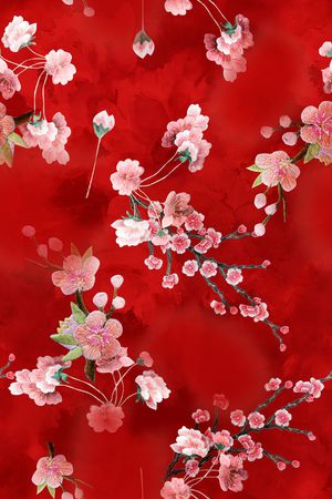 花卉印花花型图片