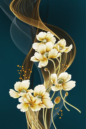 连衣裙印花花型图片