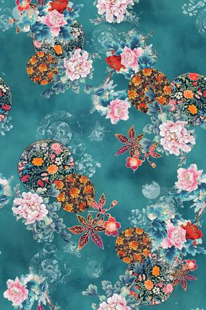 花卉印花花型图片