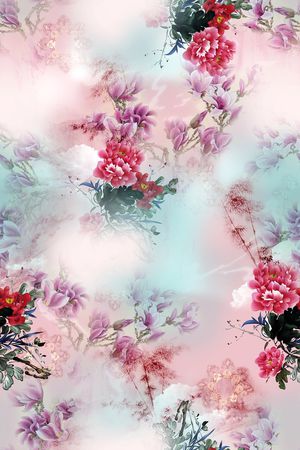 花卉印花花型图片
