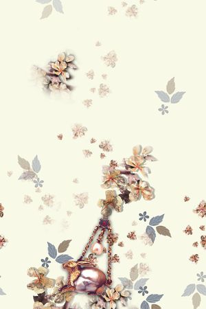 女装定位花印花花型图片