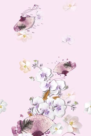 女装定位花印花花型图片