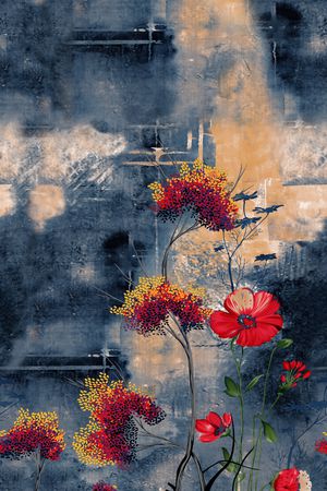 定位花印花花型图片
