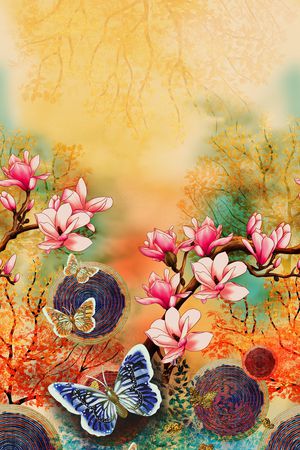 花卉印花花型图片