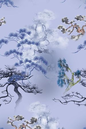 连衣裙印花花型图片