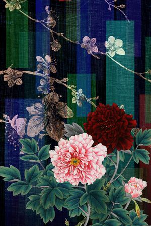 几何印花花型图片