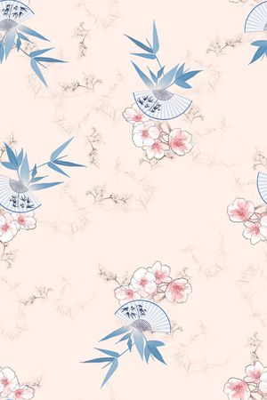 连衣裙印花花型图片