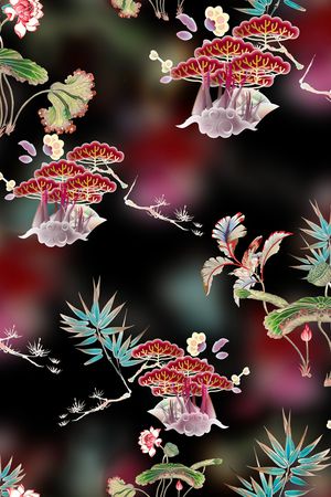 花卉印花花型图片