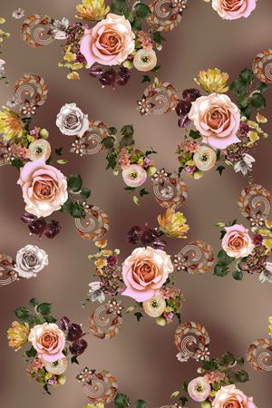花卉印花花型图片