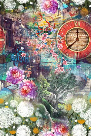 花卉印花花型图片