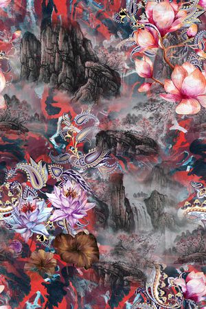 花卉印花花型图片