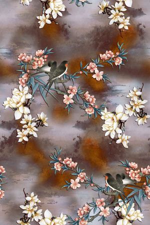 香云纱印花花型图片