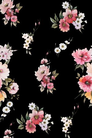 红花印花花型图片