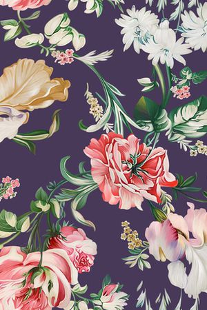 花卉印花花型图片