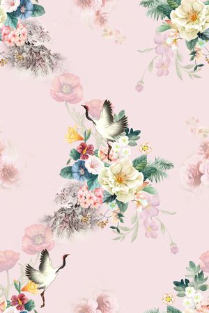 连衣裙印花花型图片