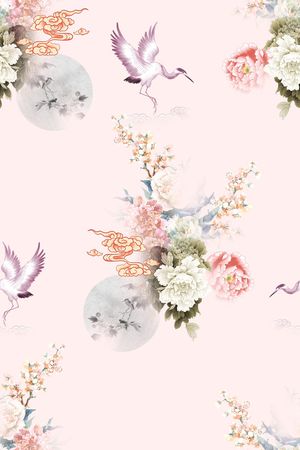 连衣裙印花花型图片