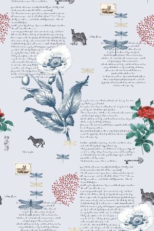 字母印花花型图片