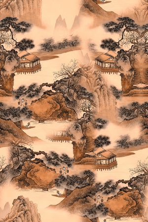 香云纱印花花型图片
