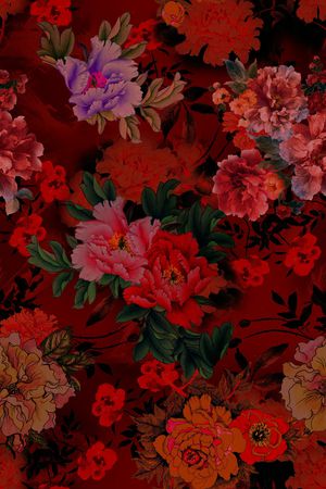 香云纱印花花型图片