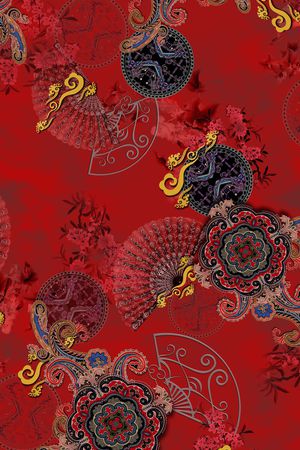 花卉印花花型图片