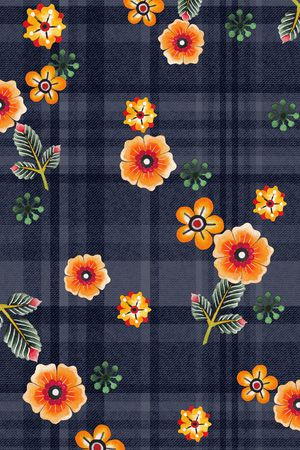 几何印花花型图片