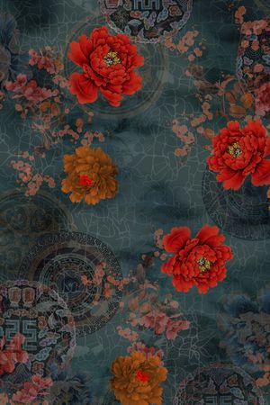 民族风印花花型图片