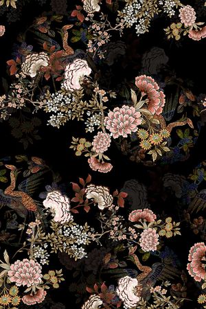 花卉印花花型图片