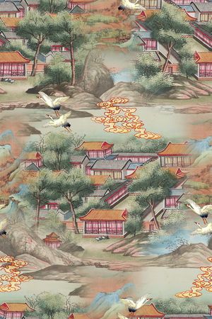 连衣裙印花花型图片