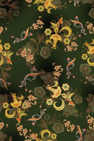 连衣裙印花花型图片