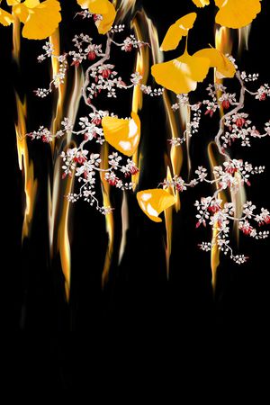 定位花印花花型图片
