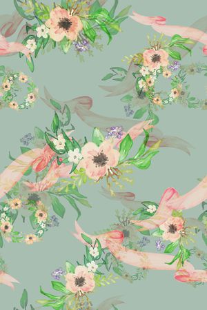 简约印花花型图片