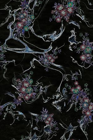 线条印花花型图片