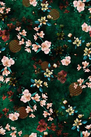 花卉印花花型图片
