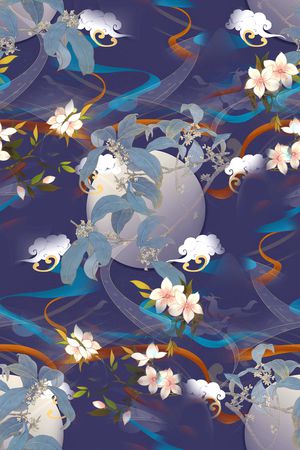 香云纱印花花型图片