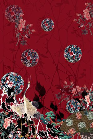 定位花印花花型图片