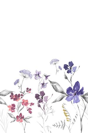 丝巾定位花印花花型图片