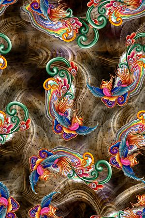 民族风印花花型图片