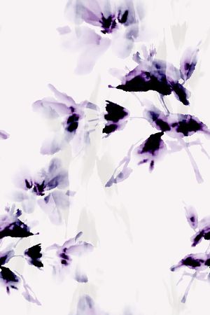 抽象花卉印花花型图片