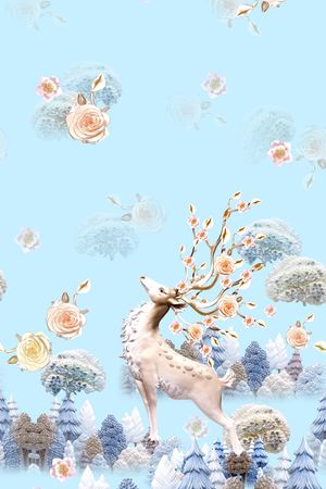 定位花印花花型图片