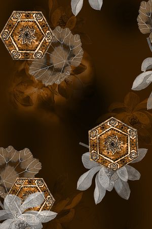 几何印花花型图片