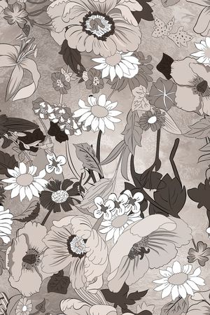 定位花印花花型图片