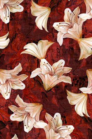 香云纱印花花型图片