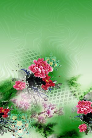 定位花印花花型图片
